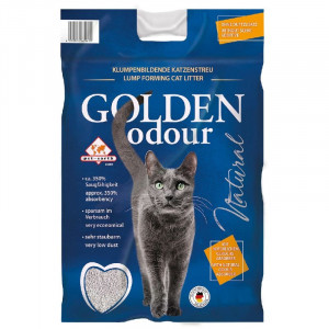 Golden Odour Sensitive cementējošās smiltis kaķiem bez smaržas Natural 14kg