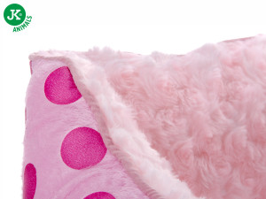 JK suņu guļvieta Pink Dots M 56x46x17 cm