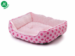 JK suņu guļvieta Pink Dots M 56x46x17 cm