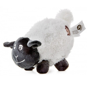 JK suņu rotaļlieta Plīša aita ar pīkstuli 16cm