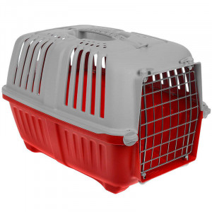 Pratico 1 Transportēšanas konteiners suņiem, kaķiem Red 48x31x33cm