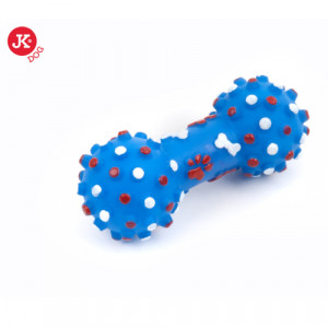 JK suņu rotaļlieta Hantele vinila ar skaņu adataina 10cm