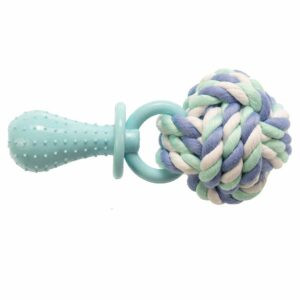 Gimborn Cotton Dent Rotaļlieta suņiem  Virves bumba ar knupi 14cm