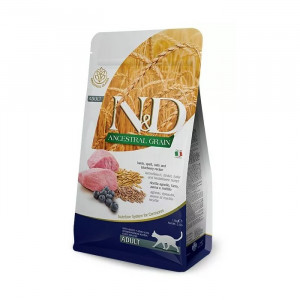 FARMINA N&D CAT LG LAMB & BLUEBERRY sausā barība kaķiem Jērs, mellenes 1.5kg