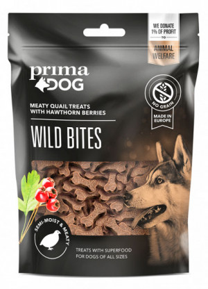 PrimaDog Wild Bites gardums suņiem Paipala 150g