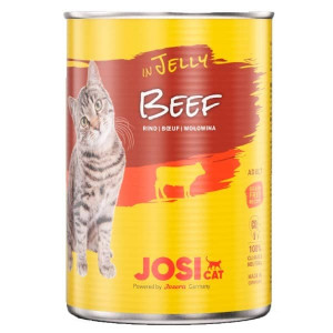 JOSERA JOSICAT BEEF JELLY konservi kaķiem Liellops želejā 400g