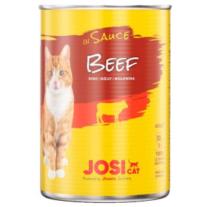 JOSERA JOSICAT BEEF SAUCE konservi kaķiem Liellops mērcē 415g