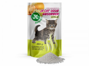 JK Absorber granulas kaķu tualetes dezinfekcijai un smaku likvidēšanai Citrus 450g