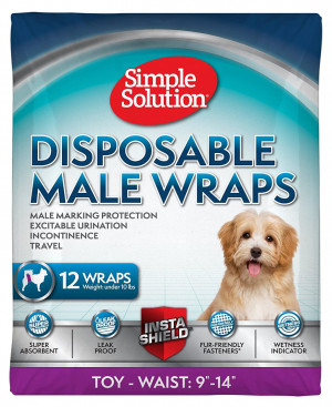 Simple Solution suņu autiņbiksītes Apsējs vienreizējs WRAP Toy XS 12gb