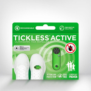 Tickless ACTIVE uzlādējama ultraskaņas repelenta ierīce ērču atbaidīšanai Green