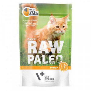 Raw Paleo Cat Adult Turkey konservi kaķiem Tītars 100g