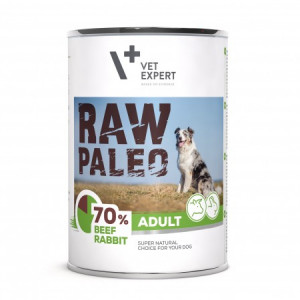 Raw Paleo Dog Adult konservi suņiem Liellops, trusis 400g