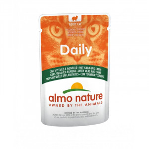 Almo Nature Cat DAILY Veal & Lamb kaķu konservi Teļš, jērs 70g