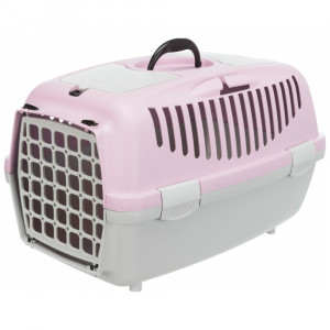 Trixie Capri Box S suņu, kaķu transportēšanas konteiners 37x37x55cm līdz 8kg, Maigi rozā