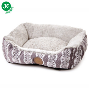 JK suņu un kaķu guļvieta Grey Furry S 50x40x17cm