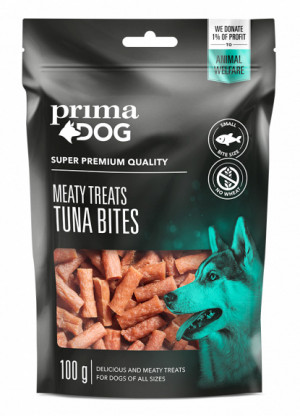 PrimaDog Meaty Treats gardums suņiem Tuncis 100g