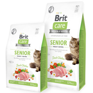 Brit Care Cat GF SENIOR bezgraudu sausā barība kaķiem Vista 2kg