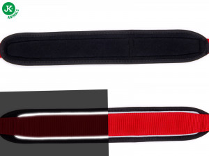 JK suņu kaklasiksna plata Comfort Red Dažādi izmēri