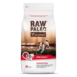 Raw Paleo Monoprotein MINI sausā suņu barība Liellops 8kg