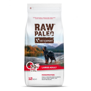 Raw Paleo Monoprotein LARGE sausā suņu barība Liellops 12kg