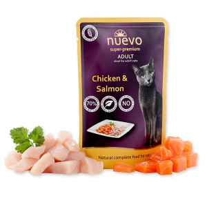 Nuevo Cat Adult konservi kaķiem Vista, lasis 85g