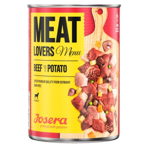 Josera Meatlovers Menu konservi suņiem Liellops, kartupeļi 800g