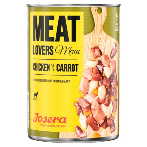 Josera Meatlovers Menu konservi suņiem Vista, burkāni 800g