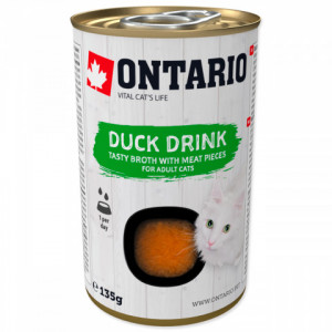 Ontario Cat Drink dzēriens buljons kaķiem Pīle 135g