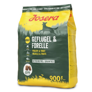 Josera Poultry Trout bezgraudu sausā barība suņiem Putnu gaļa, forele 900g