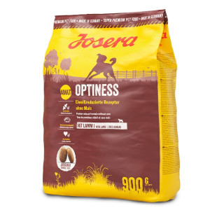 Josera Optiness sausā barība jutīgiem suņiem Jērs, kartupeļi 900g