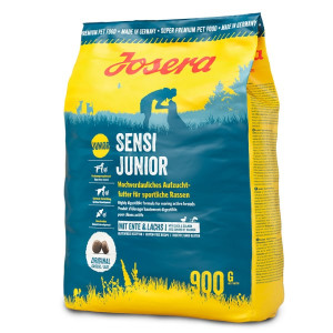 Josera Sensi Junior sausā barība alerģiskiem kucēniem Pīle, lasis 900g