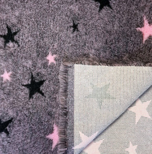 VetBed paklājs - guļvieta suņiem  ar gumijotu pamatni 100x150 cm Pink Stars