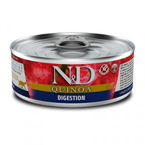 Natural & Delicious Cat kaķu konservi DIGESTION Jērs, kvinoja 80g