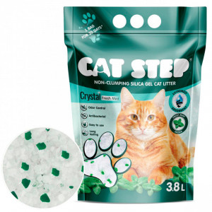 CAT STEP silikona smiltis kaķu tualetēm FRESH MINT 1.67kg 3.8L