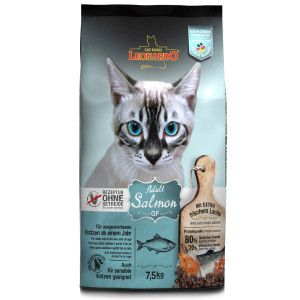 Leonardo Adult GF Salmon bezgraudu sausā barība kaķiem Lasis 7.5kg