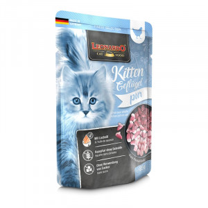 LEONARDO KITTEN POULTRY konservi kaķēniem Putnu gaļa buljonā 85g