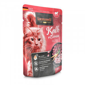 LEONARDO VEAL konservi kaķiem Teļa gaļa buljonā, dārzeņi 85g