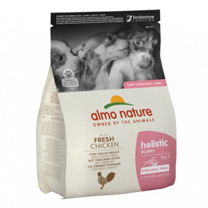 Almo Nature Holistic PUPPY sausā kucēnu barība XS/S Vista 2kg