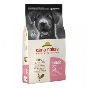 Almo Nature Holistic PUPPY sausā kucēnu barība L Vista 12kg