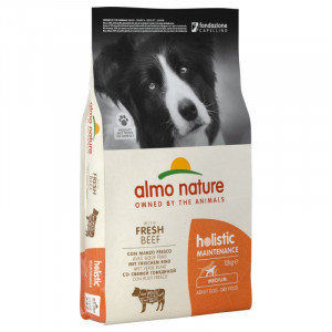 Almo Nature Holistic Fresh Beef sausā barība suņiem M Liellops 12kg