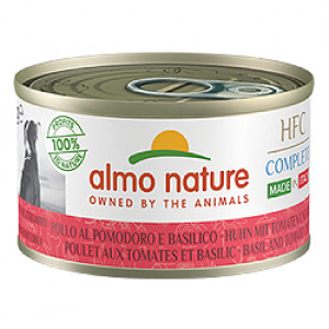 Almo Nature HFC Basil & Tomato Chicken konservi suņiem Vista, baziliks, tomāti 95g