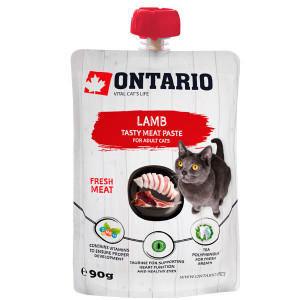 Ontario CAT Fresh Meat Paste svaigas gaļas pasta kaķiem Jērs 90g