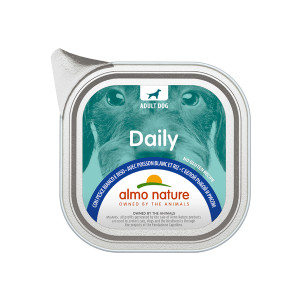 Almo Nature Daily Dog White Fish & Rice konservi suņiem Baltā zivs, rīsi 100g