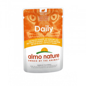 Almo Nature Cat DAILY Chicken & Salmon konservi kaķiem Vista, lasis 70g