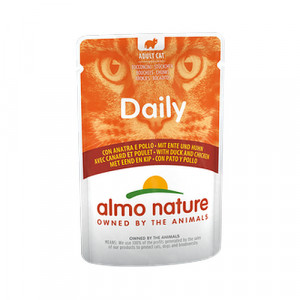 Almo Nature Cat DAILY Chicken & Duck konservi kaķiem Vista, pīle 70g