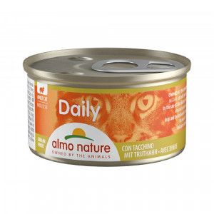 Almo Nature Cat DAILY Mousse Turkey konservi kaķiem pastēte Tītars 85g