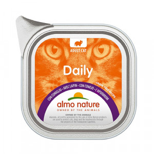 Almo Nature Cat DAILY Rabbit konservi kaķiem Trusis 100g