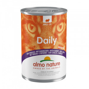 Almo Nature Cat DAILY Rabbit konservi kaķiem Trusis 400g