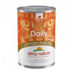 Almo Nature Cat DAILY Veal konservi kaķiem Teļa gaļa 400g