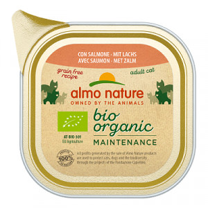 Almo Nature Cat Bio Organic Salmon konservi kaķiem Lasis 85g